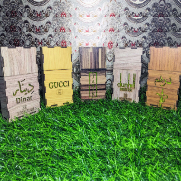 5 in 1 Perfumes Deal of Branded Perfumes in Wooden Case
